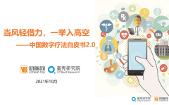 《中国数字疗法白皮书2.0》：从研发到商业全流程挖掘关键成功因素
