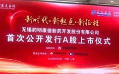 刚刚，药明康德上市，首日涨幅43.98%，市值达324.06亿