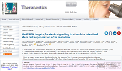 Theronostatics: 通过小分子化合物调控肠干细胞再生促进肠型放射病救治研究取得新进展