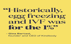 Kindbody完成1500万美元A轮融资，专注试管婴儿等女性生育健康服务